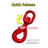 Swivel Self-Locking Hook 6944 lbs Grade 80 Swivel Self Locking