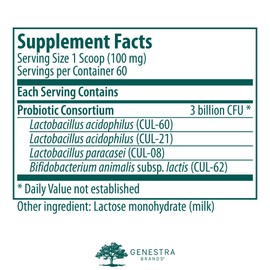 Genestra Brands HMF Natogen | Probiotic Formula for Young Children | 0.2 Ounces Powder