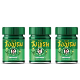 Wang Prom Herbal Balm for ichy Cream 50g (Pack of 3) (Green)
