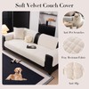 JPGGD Velvet Couch Covers for Sofa, Sofa Covers Washable Sectional,