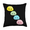 Dango Kawaii Cute Pastel Mochi Throw Pillow