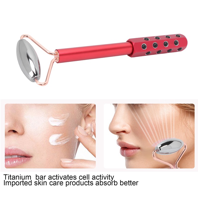 Germanium Granule Face Beauty Roller Massager Terahertz Stone Massage Tool