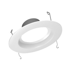 NICOR Lighting DCR561081203KWHBF LED Downlights, White Baffle