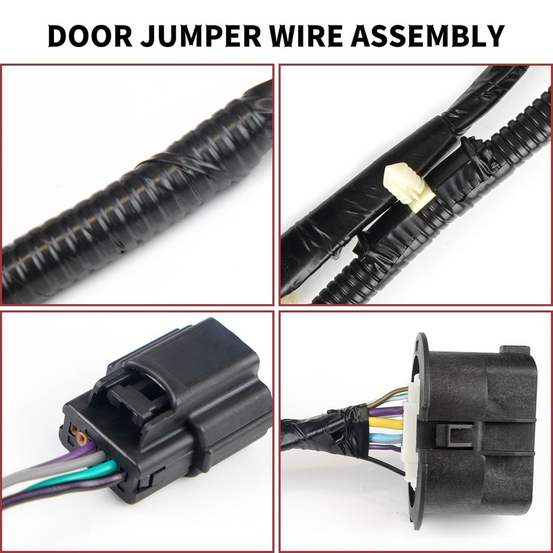 PWR FEVER Rear Driver Side Door Jumper Wire Assembly 2009-2014