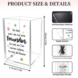 kEUkunHA Acrylic Pen Holder Girlfriend, Mother's Day Gifts for Girlfriend, Girlfriend Gift, Christmas, Girlfriend Gift, Valentine's Day for Girlfriend, Birthday Gift for Girlfriend