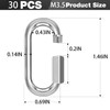 phepetroll M3.5-30 Pack Quick Links Chain Connectors, 1/8″ Galvanized Chain