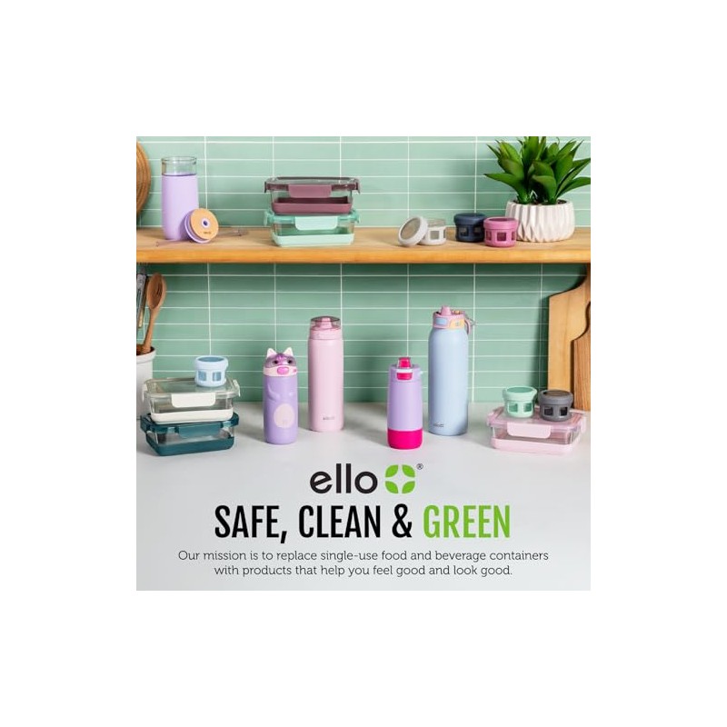 Ello Cru 17oz Stemless Wine Glass Set with Protective Silicone