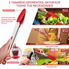 Sendowtek Pinzas de Cocina 3 PIEZAS, Pinzas de Silicona para