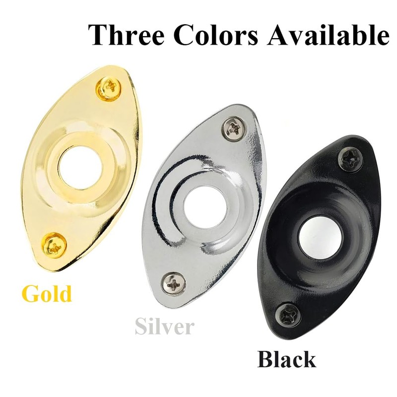 Guitar Jack Plate Output Jack Plate Curved Oval Jack Plate