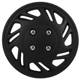 SCITOO 15 Inch Black Wheel Hubcap Tire & Rim 4PCs
