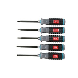 Kyoto Machine Tools (KTC) Resin Handle Hexagon Screwdriver Set, Set of 5 TD1H5