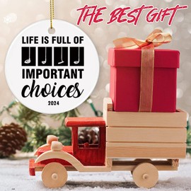 Golfer Gifts - Life is Full of Important Choices - Golf Lover Christmas Ornament, Golfer Gift, Funny Golf Gift, Gift for Golfer, Grandpa