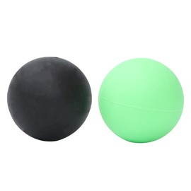 Healeved 2pcs Tpe Yoga Massage Deep Tissue Relaxation for Muscle Physical Therapy Seamless Design for Back Neck Green Black