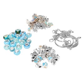 Charm Jewellery Making Kit for Girls, DIY Crystal Bead Bracelet Making Kit for Teenage Girls, Trendy Things, for Kids Age 5 to 12 Years, Christmas, Birthday, Children's Day, Bracelet Making Kit, Good