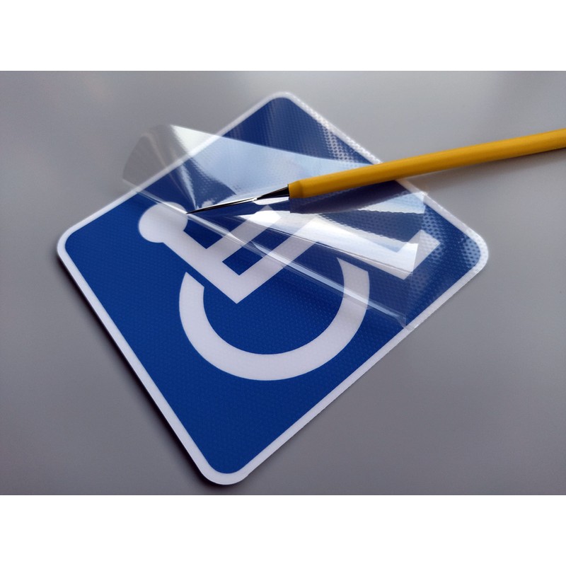 Disabled Facilities (Wheelchair) Mark, Removable From Inside Window, Suction Cup