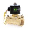 U.S. Solid 1" NPT Brass Electric Solenoid Valve 110V AC