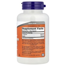NOW Foods, L-Theanine, Veggie Capsules 120 Tablets / NOW Foods (나우푸드), l-테아닌, 베지 캡슐 120정