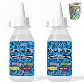 GDDP 200ml Mosaic Glue, Transparent Waterproof and Moisture Proof Mosaic Tile Glue for DIY Crafts, Suitable for Glass, Ceramic, Wood, Plastic, Indoor & Outdoor Use