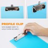 LATERN 6Pcs A4 Clipboard, Plastic Transparent A4 Clipboard 5 Colors