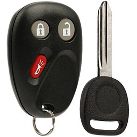 Key Fob Keyless Entry Remote with Ignition Key fits 2003-2006 Chevy Avalanche Equinox Silverado SSR Suburban Tahoe/GMC Sierra Yukon/Hummer H2 / Pontiac Torrent/Saturn Vue (LHJ011)