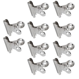 Nail Fiberglass Clip, Ergonomic 10pcs Portable Wear Resistant Nail Pinching Extension Clip Firm Metal for Home for Women for Nail Salon