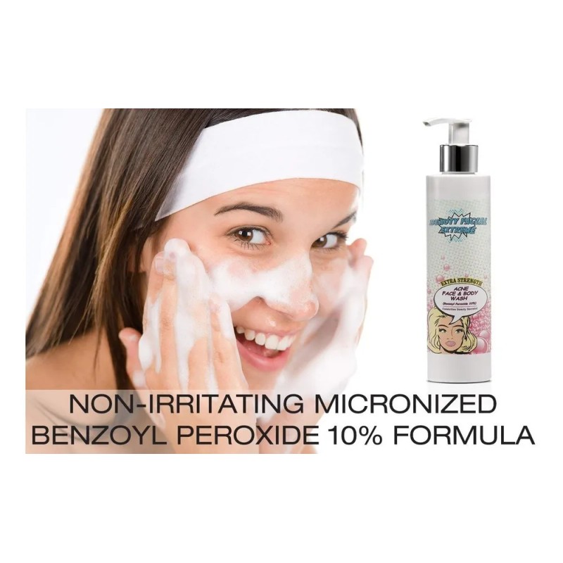 El Peróxido De Benzoilo Al 10% Acné Severo Cleanser- Clínica