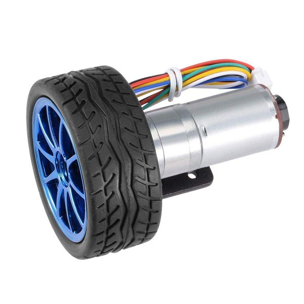 DC 6V DIY Encoder Gear Motor with Mounting Bracket 65mm