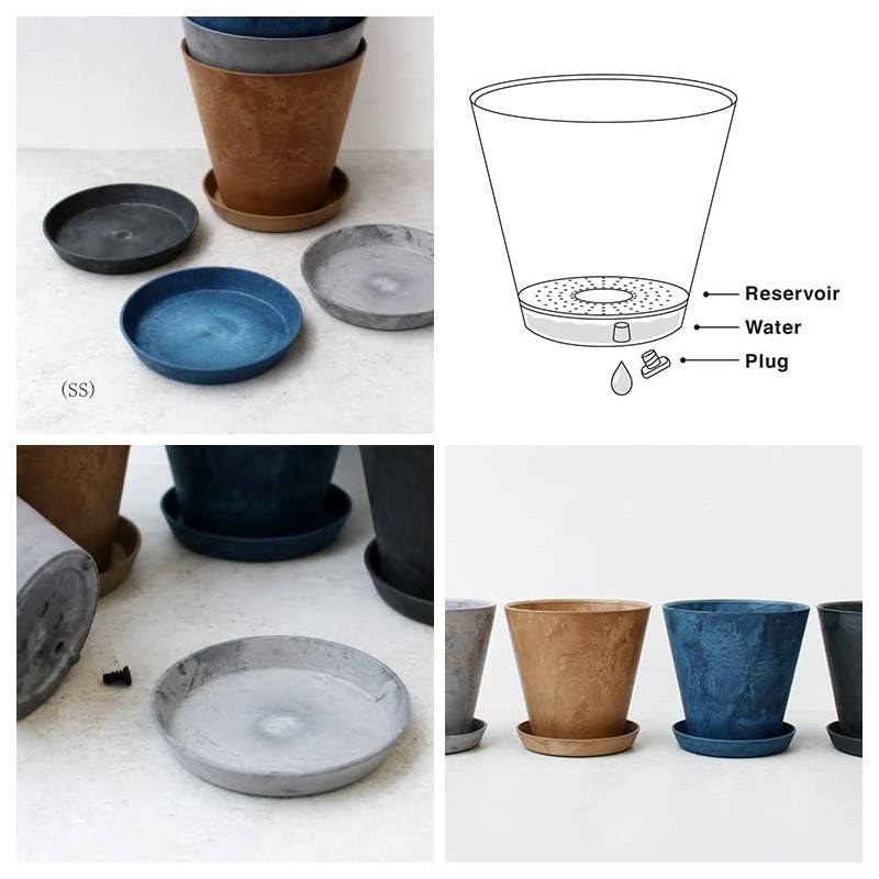 amaburo Art Stone Saucer [Brown/SS size] amabro Art Stone Saucer