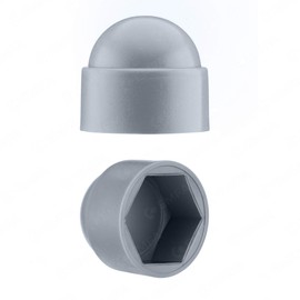 Protective Caps For Screws / Allen Keys - Screw Caps / Plugs - Post Caps, grey, bolt nut cap