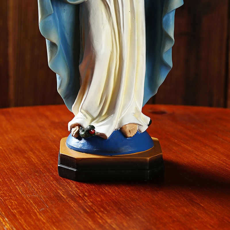 Mary Statue Resin Virgin Mary Religious Ornaments Christian Religious Figurine