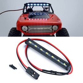 1/24th Scale RC Car Light Bar 7 LEDs White Color Roof Lamp for Axial SCX24 Deadbolt AXI90081 RC Crawler Car Upgrades