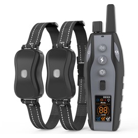 BCPETMY Shock Collar for Dogs with Color Screen - 3300 FT Remote Control Range, Dog Training Collar with 3 Training Modes, 2 Rechargeable Waterproof ECollar for Dogs Training 15-125LBS