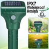 Mole Repellent for Lawns 4 Pack,Solar Gophe Repeller Ultrasonic Gopher
