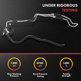 A-Premium Power Steering Return Hose Line Assembly Compatible with Jeep Compass, Patriot, 2007-2017 & Dodge Caliber 2007-2012, Gear To Cooler