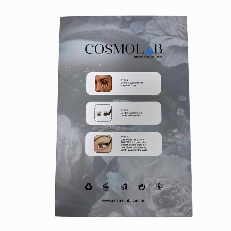 COSMOLAB Missy Pop-On Lashes- DIY Pre-Glued Extension Clusters