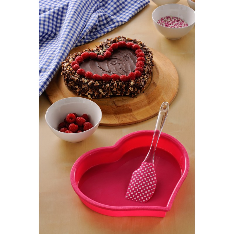 Premier Housewares Heart Baking Set - Hot Pink