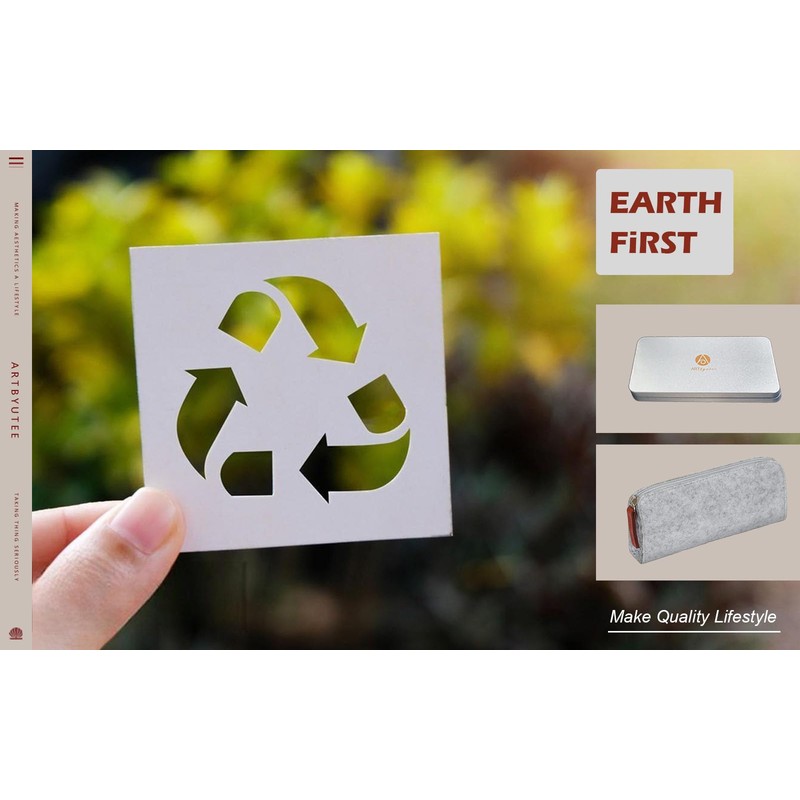 ARTbyutee Book Lovers Gifts Set: 4 Aluminum Ballpoint Pens with