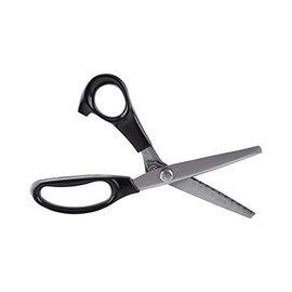 Pinking Scissors, 9 Inch Stainless Steel Triangle Edge Pinking Scissors Sewing Clipper for Fabric Decoration [7 mm] Pinking Scissors