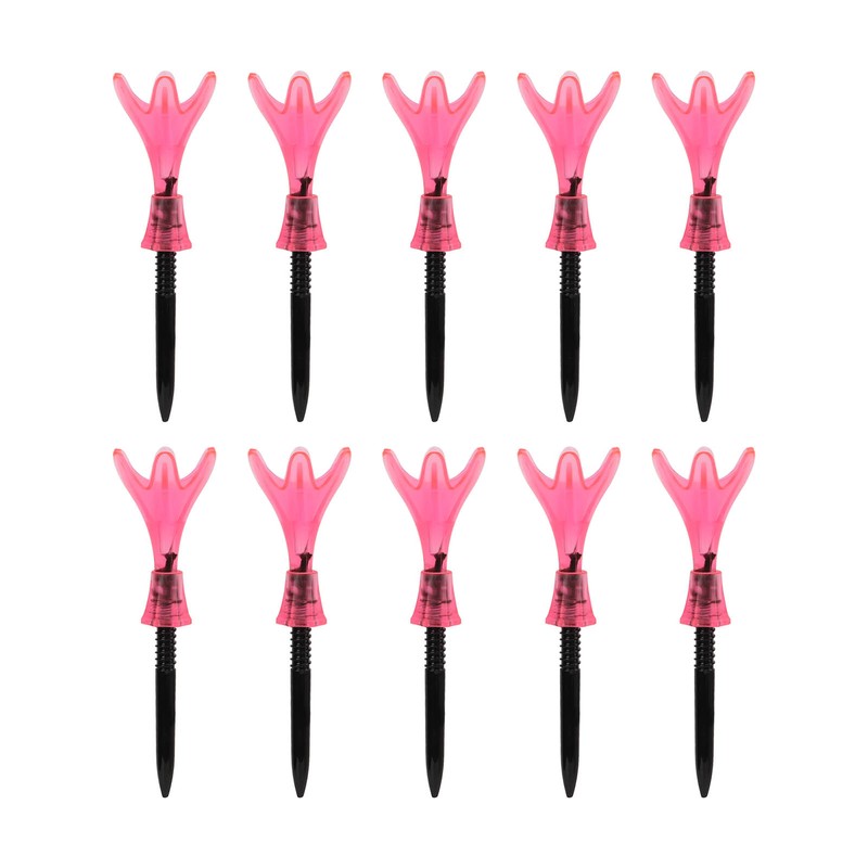 10pcs Plastic Golf Tee Ball Holder Adjustable Height Stable Practice