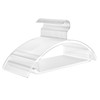 MIZGI Premium Clear Hangers (Pack of 50) Heavyduty-Acrylic No Shoulder