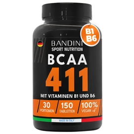 Bandini® BCAA Branched Chain Amino Acids in the Ratio 4.1.1-150 Tablets - With Vitamins B1 & B6 | High Dose, Vegan, Laboratory Tested - Supplements for Muscle Building