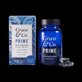 Grass & Co PRIME Sea Greens Algae Omega-3 for Women 30 Vegan Capsules