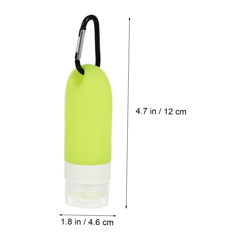Baluue Travel Bottles Keychain Set 4pcs Reusable Empty Lotion Bottles