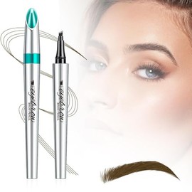Lápiz de cejas mágico nuevo 2025, lápiz de cejas preciso de 4 puntas, lápiz de cejas microblading 3D resistente al agua, lápiz de contorno, lápiz de  