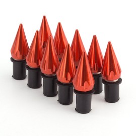 NBVLKH Motorcycle Black Spike Windshield Bolts Screw Nuts Fit For Honda CBR 600rr 1000rr for Suzuki GSXR 600 750 1000 for Yamaha R1 R6 R6s for Kawasaki ZX6R ZX9R ZX10R ZX12 (Orange)