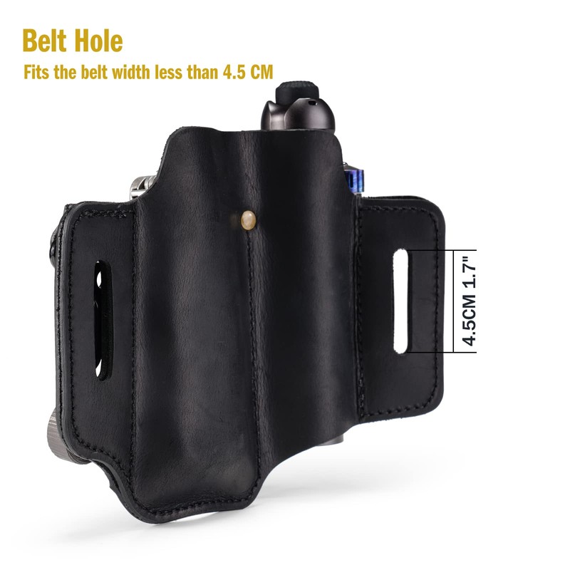 VIPERADE PJ37 Multitool Sheath for Belt, Leather EDC Pocket Organizer