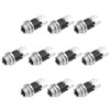 sourcing map 10Pcs PCB Mount DC Connector Jack Power Audio