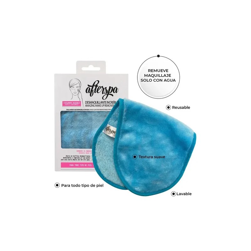 Toalla Desmaquillante Reutilizable Para Rostro Afterspa