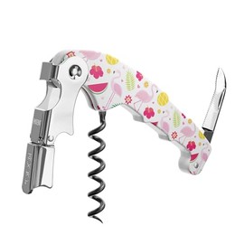 Pack of 10 2-Stroke Corkscrew Bottle Opener Retro Flamingos