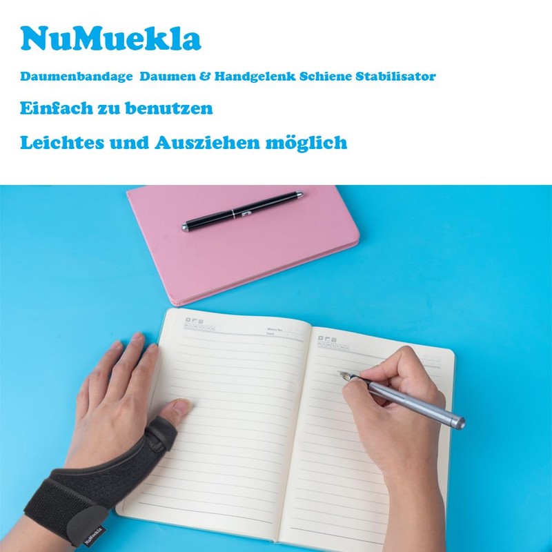 NuMuekla Thumb & Wrist Splint Stabiliser for Trigger Finger, Thumb